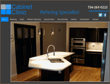 Tablet Screenshot of cabinetclinic.com